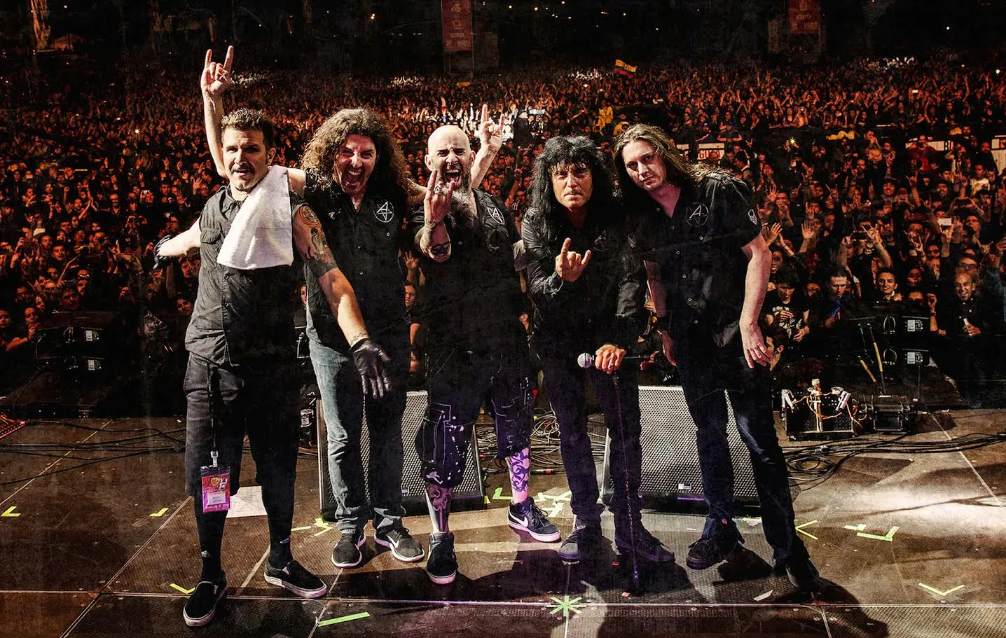 0432194b 4653 478b b22f 557d67ab4677 L-R: Charlie Benante, Frank Bello, Scott Ian, Joey Belladonna, Jon Donais