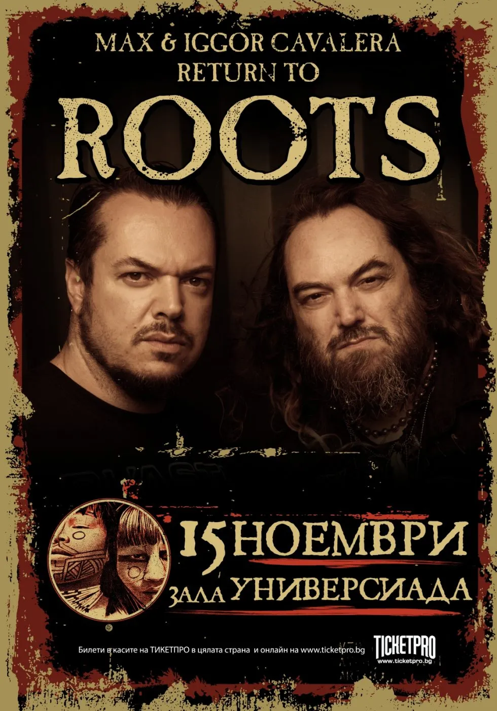 poster Cavlera Return to Roots 2016 Max & Igor Cavalera