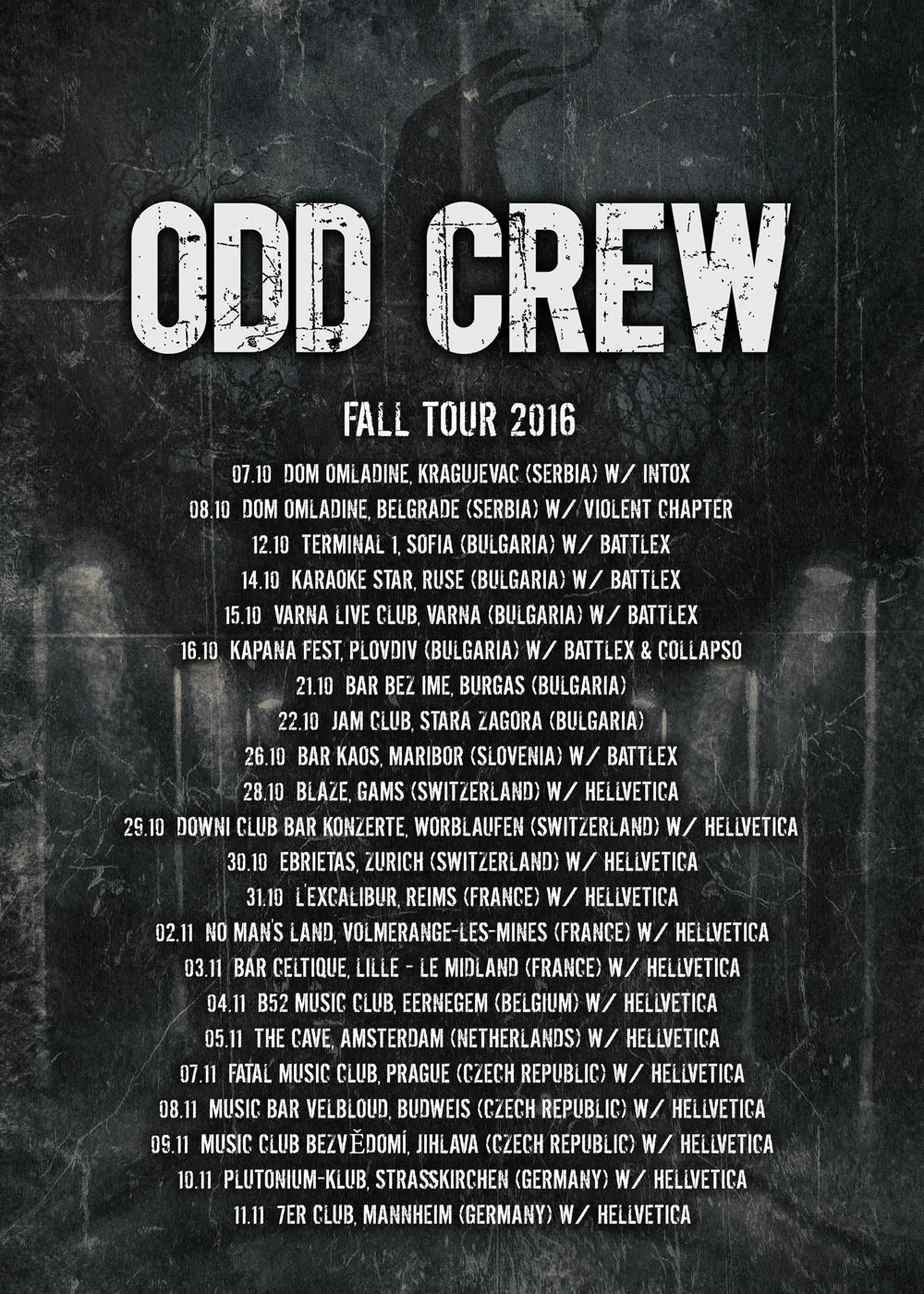 ODD CREW fall tour 2016 poster preview odd-crew-fall-tour-2016-poster-preview