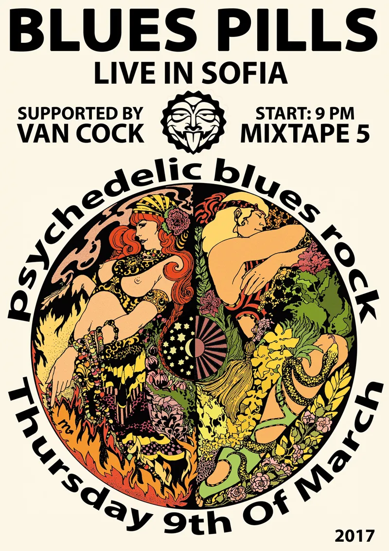 Blues Pills Van Cock Poster Blues Pills Van Cock Poster
