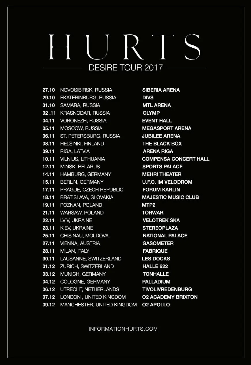 Hurts Tour Hurts Tour