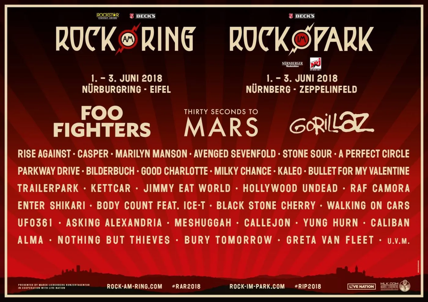 Rock Am Ring Rock Im Park 2018 Rock Am Ring Rock Im Park 2018
