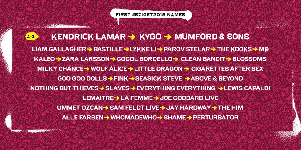 Sziget 2018 Sziget 2018