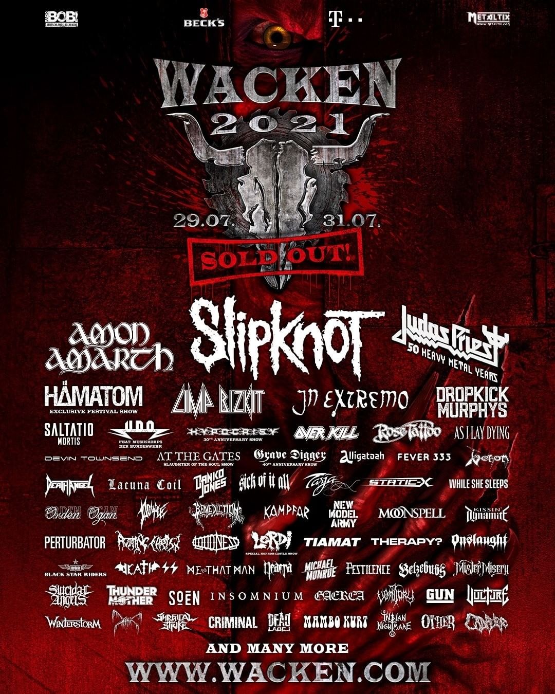 Cancelled Wacken Open Air 29 31 July 2021 Wacken De Rockthenight Eu