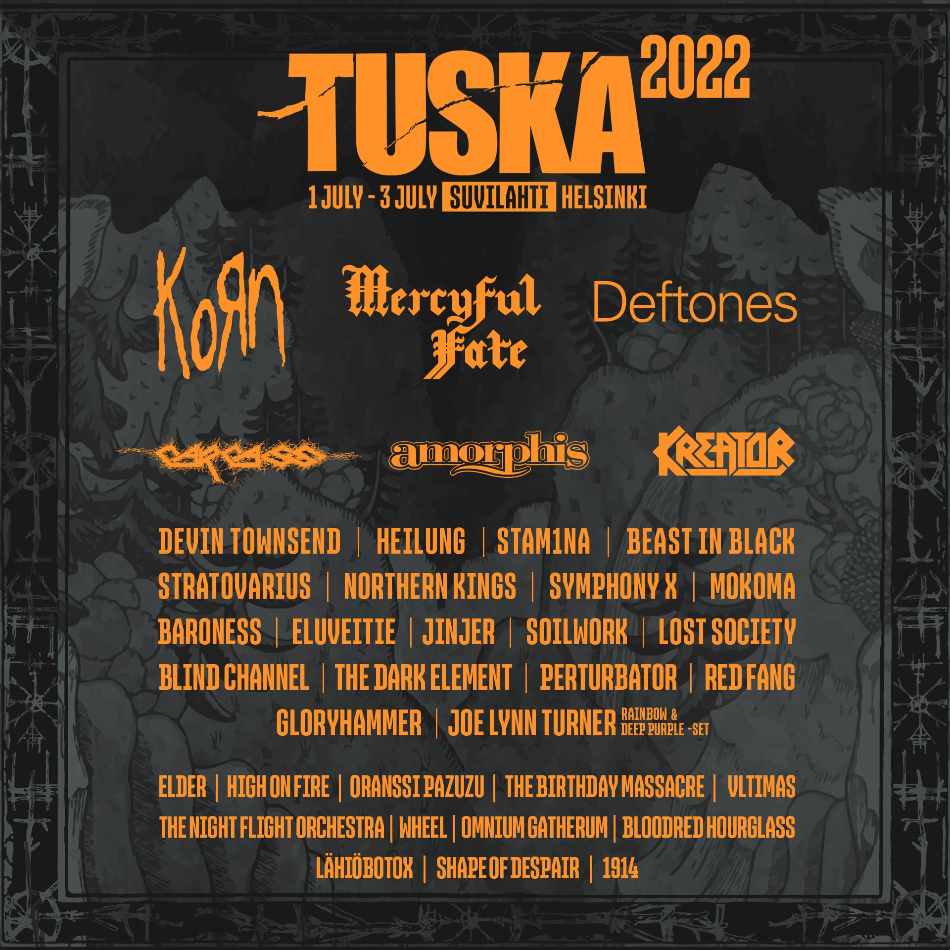 Tuska festival - 1-3 July 2022 - Suvilahti, Helsinki (FI) 