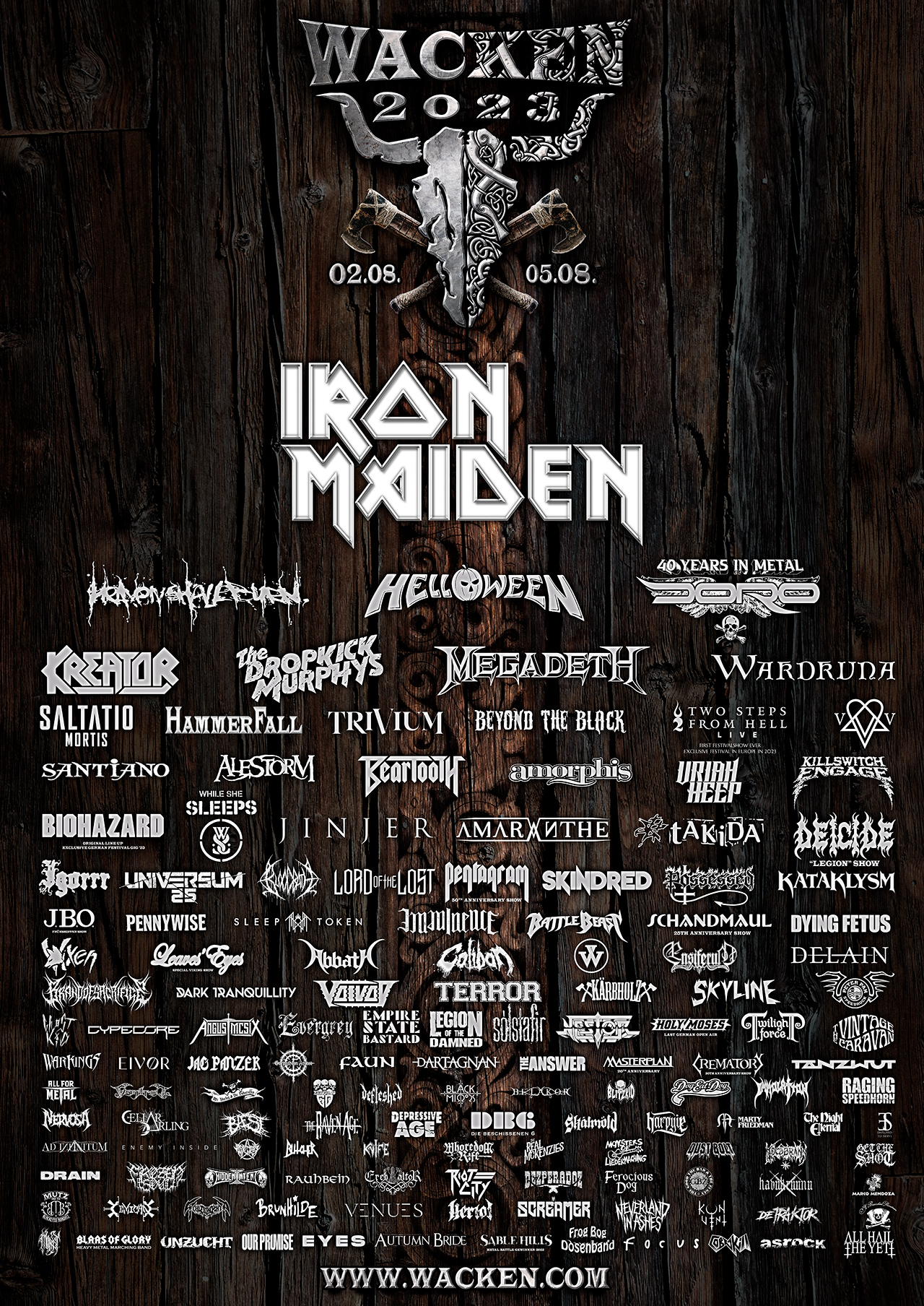 Wacken Open Air - 2-5 August 2023 - Wacken (DE)