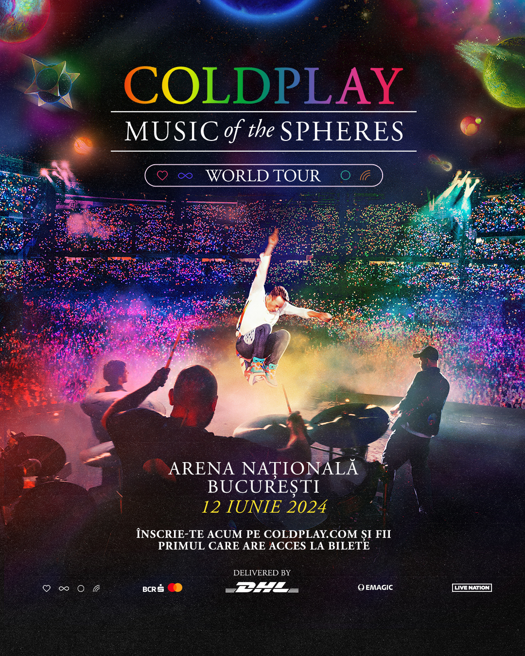 Coldplay 12+13 June 2024 Arena Nationala, Bucharest (RO