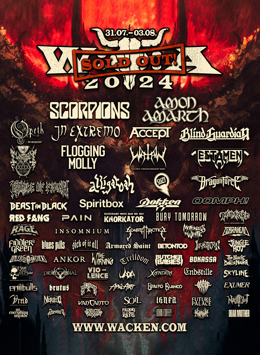 [SOLD OUT] Wacken Open Air 31 July 3 August 2024 Wacken (DE