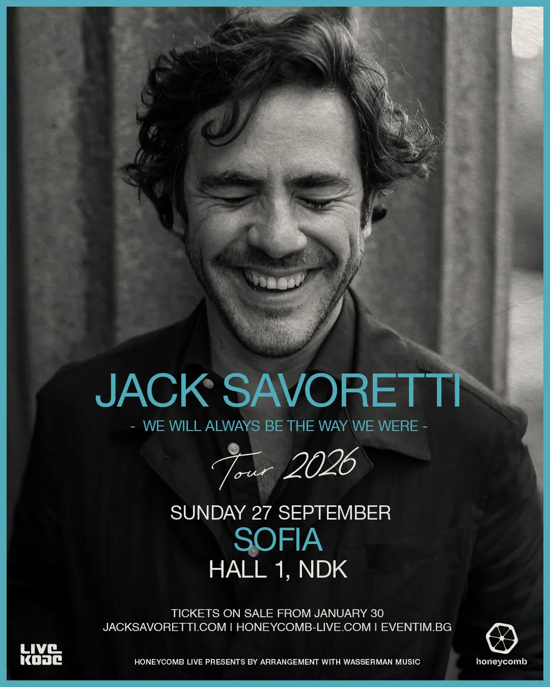 2026.09.27 jack savoretti Jack Savoretti Sofia 2026