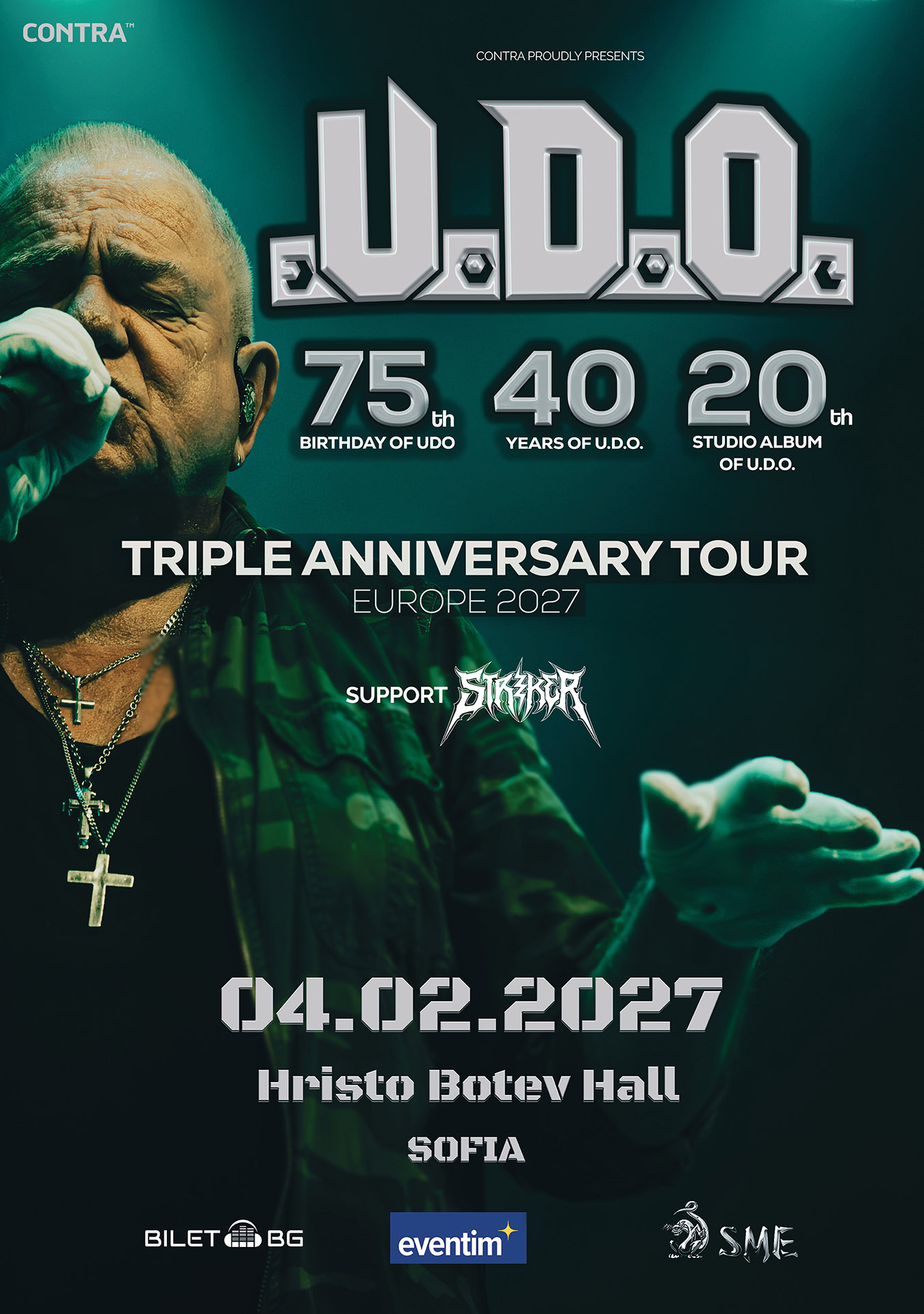 Плакат за U.D.O на 4 февруари 2027 г.