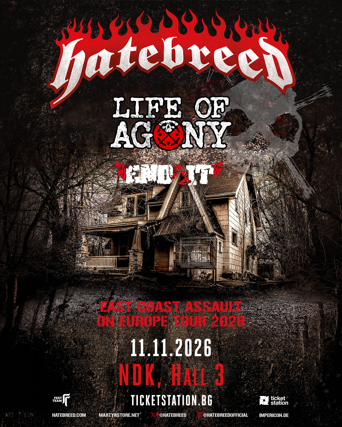2026.11.11 hatebreed loa Hatebreed & Life Of Agony