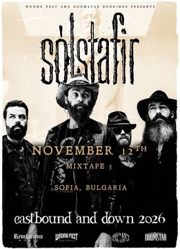 2026.11.12 solstafir Плакат за Solstafir на 12 ноември 2026 г.