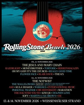 2026.11.13 14 rolling stone beach Плакат за Rolling Stone Beach на 13–14 ноември 2026 г. — Weißenhaus (DE).