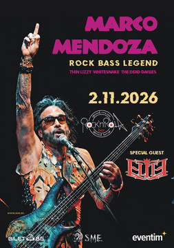 2026.11.02 marco mendoza Плакат за Marco Mendoza на 2 ноември 2026 г. — клуб Rock’n’Rolla, София.